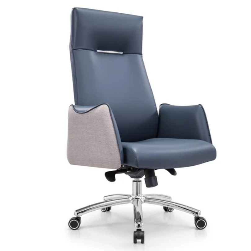New Material Multi Colour Office Top Layer Leather Chair Heavy Duty Sillas Oficina Multi-Functional Mechanism Luxury Executive Office Chair